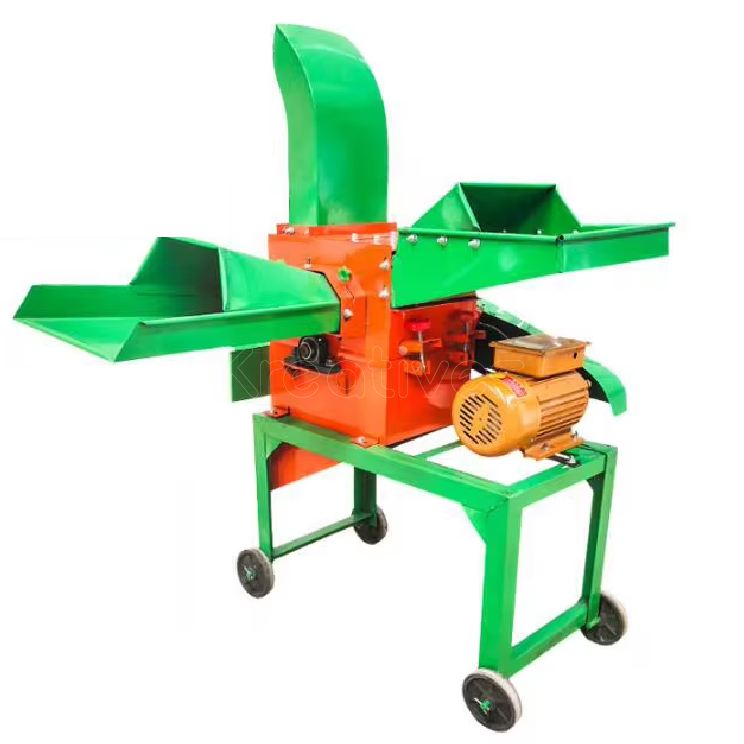 Electric Powered Farm feed Chuff Cutter straw hay forage chopper Machine
